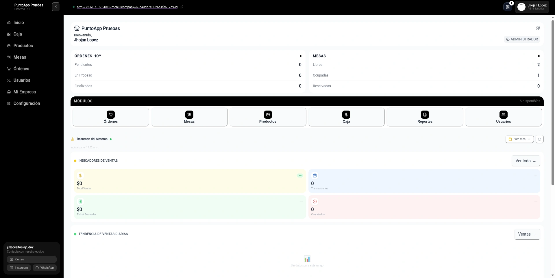 Punto App Web